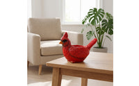 Cardinal Planter Textured Bird Planter Plant Pot Indoor Flowerpot Vibrant for Succulent Enthusiasts, Windowsill, Shelf