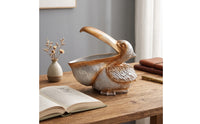 Seabird Figurine Textured Seabird Figurine Bowl Functional Key Holder for Collectors, Bookshelf, Office