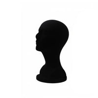 Flocked Foam Head Model Lifelike Shape Hairpiece Stand Head Multipurpose