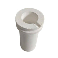 High-Temperature Fused Quartz Crucible Double-Rim Band Rim Pouring Notch Crucible Metal Melting Laboratory Equipment Tapered Body