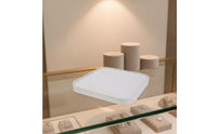 Linen Jewelry Tray Stackable Band Earring Tray Scratch Protection for Dressing Table