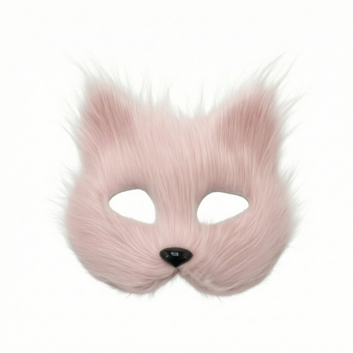 Faux Synthetic Hair Canine Mask and Tail Set Faux Synthetic Hair Canine Mask with Tail Furry Animal Costume Soft for Cosplayers, Halloween, Stage Performances