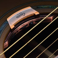 Built-in Audio Sensor No-Drill Guitar Pickup Phase Switch Active Soundhole Pickup 40+ Hour Battery Life Amplification System Adjustable Tone Control for Guitarists, Musicians, Live Performance, Recording, Practice