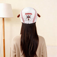 Photo Prop Cartoon Baseball Head Mask Cute Baseball Mascot Headpiece Soft Cartoon Soccer Head Cover Party Use for Stage Performance, Sports Event