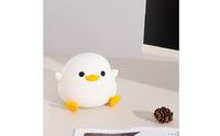 USB Rechargeable Silicone Duck Lamp Timed Shutdown Duck Night Light Eye-Friendly Silicone Lamp Dimmable for Children, Nursery