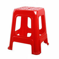 Non-Slip Design Stackable Plastic Stool Space-Saving Stackable Backless Stool Heavy-Duty Household Furniture Sturdy Construction for Families, Party Guests, Living Room, Small Apartments, Classroom, Office