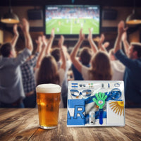 Soccer Supporter Accessories Pack National Flag Cheering Kit for Sports Enthusiasts, Stadiums