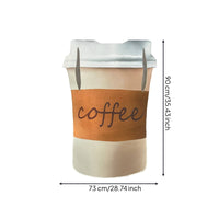 Coffee Cup Costume Easy to Wear Cup of Coffee Costume Oversized Foam Tunic for Adults, Carnival, Cosplay