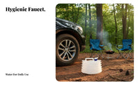 Foldable Water Container with Spigot Space-Saving Foldable Water Jug with Tap Food Grade Material Liquid Storage for Car Campers, Outdoor