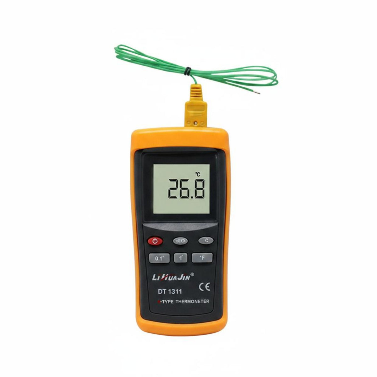 Industrial Grade K-Type Thermocouple Thermometer Wide Measurement Range Digital Thermocouple Thermometer °C/°F Switchable for Professionals