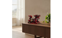 Glossy Dragon Tea Pet Decorative Resin Tea Pet Vivid Mythical Beast Figurine Traditional for Collectors