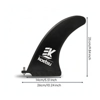 Curved Replacement Tail Fin Quick-Release Board Fin with Mounting Hardware Screw-in No-Tool Installation for Paddleboarders