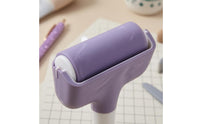 White Handle Embossing Roller Kit Glitter-Textured Needle Pen Silver-Toned Clip Felt Scraper Gold-Toned Tip for Printing Work