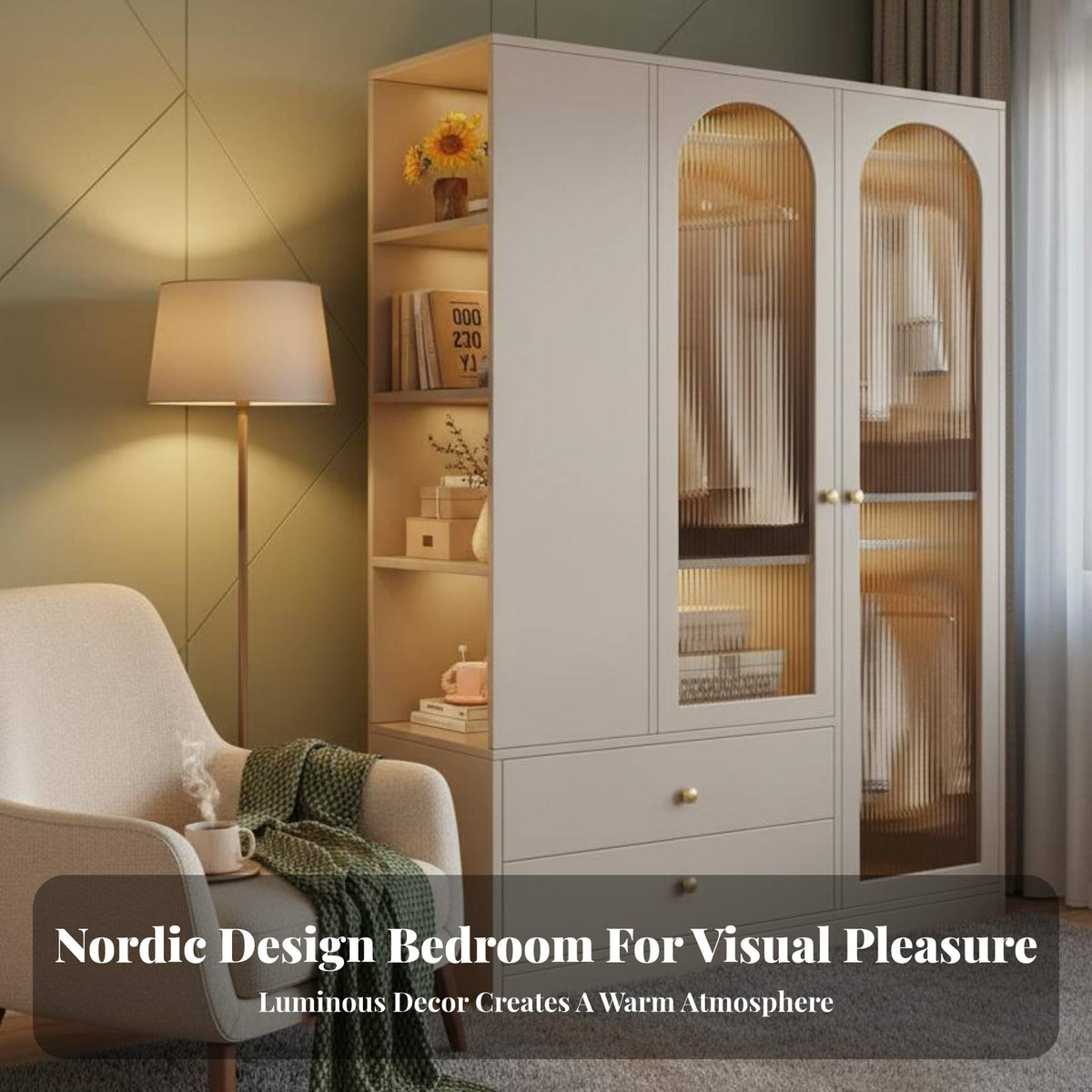 Bedside Storage Tower Modern aesthetic Tall Nightstand Space-Saving Design Bedroom Furniture for Apartment Dwellers, Students, Dorm Room, Closet, Entryway