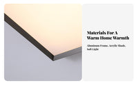 Full light range Flush Mount Panel Light Minimalist Design Slim Panel Light Modern design Ceiling light fixture stablenon-flicker for Families, Homeowners, Interior Designers, Living Room, Bedroom, Hallway, Kitchen