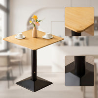 Coffee Table Space-Saving Table with Pedestal Base Sturdy Furniture for Reception Area