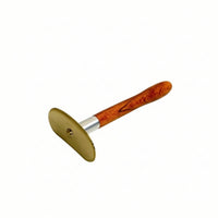 Brass Gua Sha Scraper with Wooden Handle Long-Lasting Scraper with Wooden Handle Hygienic Metal Gua Sha Board Portable for Adults