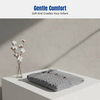 Autumn Winter Sleeping Bag, Knitted, Button Closure, Thick Plush, Warm, Soft Acrylic, For Outdoor Travel
