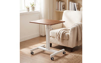 Hand Crank Standing Desk Compact Height Adjustable Desk Electric-Powered Mobile Posture-Changing-Stand Workstation for Telecommuters, Students