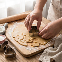 Stainless Steel Cookie Creative Shapes Shaped Pastry Easy to Stainless Steel Biscuit Stamper for Chefs, Home Cooks, Christmas, Bakery, Kitchen