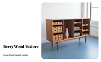 Nordic configurable unobstructedShelf System Flexible combine-and-match Flexiblestanding Cabinet with Doors adaptable Design Sideboard Sturdy Construction for Decor aficionados, Apartment Dwellers, Book Lovers, Dining Room, Study, Bedroom, Hallway