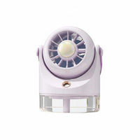 Rechargeable USB Desktop Misting Fan Adjustable Airflow Water Cooling Desk Fan 3 Wind Speeds Desktop Evaporative Cooler Nano Mist for Office Workers, Students, Bedroom, Dorm Room, Travel