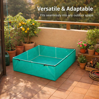 Raised Garden Bed with Legs for Outdoor Planters, Large Deep Balcony Planter Box for Container