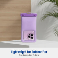 Waterproof Floating Phone Pouch, Rainproof, Outdoor Swimming, Colorful, Transparent, IPX8, Universal