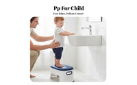 Anti-Slip toddler's Stepping Block Rounded Corners Step Stool Sturdy Construction Footstool Compact Design for Children, Toddlers, Kindergarten, Bathroom, Nursery, Kitchen