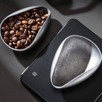 Sturdy Coffee Bean Dosing Tray Easy to Clean Coffee Bean Weighing Scoop Thickened Material Ergonomic Shape for Baristas, Home Kitchen