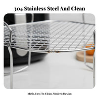 Long-Lasting Air Fryer Grill Rack Food Grade Multi-Layer Skewer Rack Rust-Proof for Toasting, Grilling, Dehydrating
