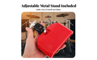 Vibrant Color High Low Tone Percussion Block Long-Lasting Bicolor Cowbell Block Clear Sound Plastic Cowbell Beginner Friendly for Drummers, Musicians, Beginners, Live Performance, Band Practice, Recording Studio