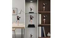Miniature Woman Figure Fashionable Woman Miniature Figure Stylish Female Figurine for Hobbyists