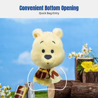 Dog Waste Bag Dispenser, Degradable Thick Pet Outdoor Waste Bag, Cartoon Plush Holder for Dog Walks