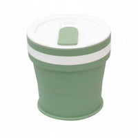 Heat Resistant Collapsible Water Cup Food Grade Silicone Travel Cup for Bathroom, Outdoor