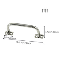 Folding Round Handle Fold-down Stainless Steel Pull Handle Home Hardware Foldable Design Surface Mount