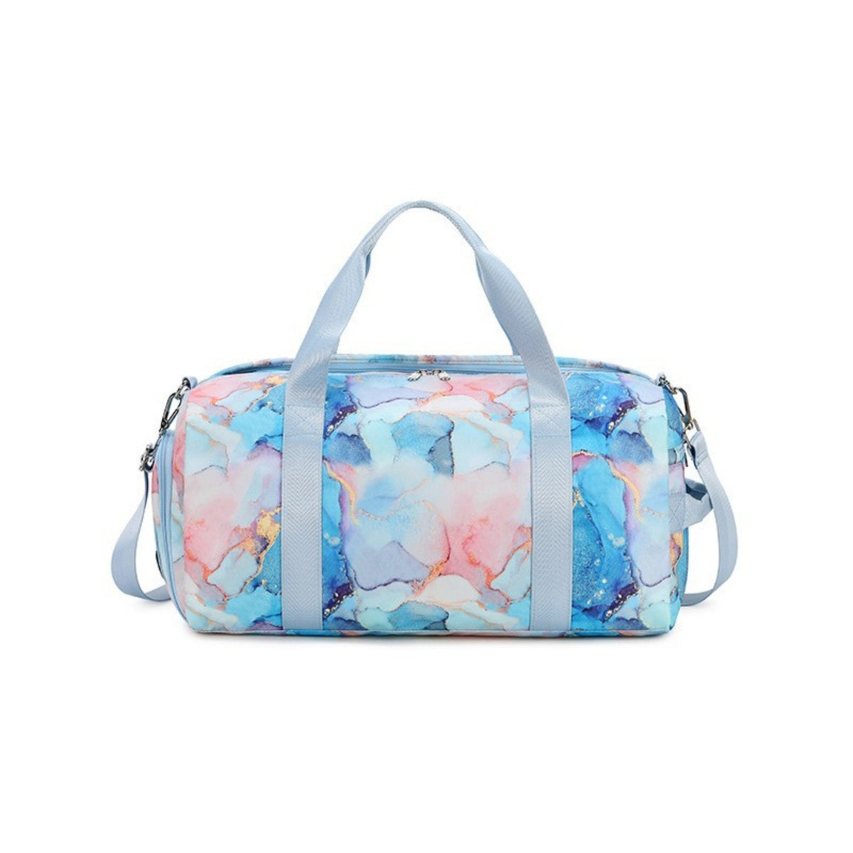 Travel Duffle Bag Detachable Shoulder Strap Luggage Large Capacity Printed Travel Duffel for Gyms