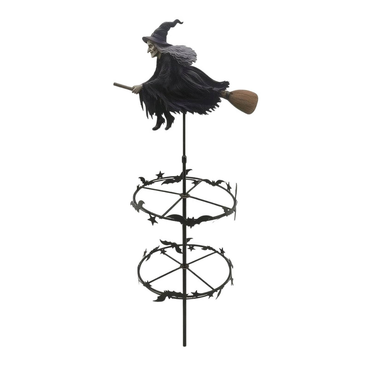 Witch Wind Rotator Spooky Wind Rotator with Witch Gothic-Themed