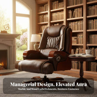 Vibration Massage Reclining Desk Chair with Footrest Highspine Support pivot Seat Adjustable Recline Office Furniture Ergonomic Design for managerials, Remote Workers, Big and Tall Users, Study Room, Relaxing, Gaming Setup