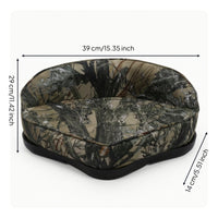 Triangular Boat Seat with Backrest Space-Saving for Anglers, Boaters, Skiffs