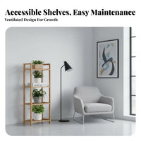 Floor-Standing Multi-Tier plant Pot Ladder complimentarystanding 3tier Ladder Shelf Easy Assembly Plant Stand Space-Saving for Gardeners, Apartment Dwellers, household owners