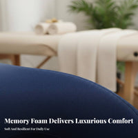 Memory Foam Prone Pillow Ergonomic Design Beauty Bed Headrest Breathable Massage Table Pillow for Estheticians, Spa