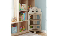 Bookcase  Sturdy Kids Bookcase  Easy to Clean House-Shaped Storage Shelf for Playroom, Classroom