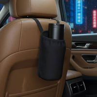 Rear Bottle Holder Drawstring Closure Automotive Insulated Bottle Storage Simple Installation Car Water Bottle Holder for Parents, Road Trips