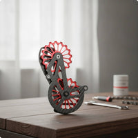 Rear Derailleur Cage Assembly Lightweight Derailleur Cage with Pulley Wheels Open-Frame Component for Drivetrain Upgrade