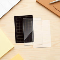 3 Pieces Die Mat with Guide Lines Transparent Magnetic Mat for Crafters