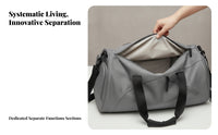 Detachable Travel Duffel with Wet Pocket