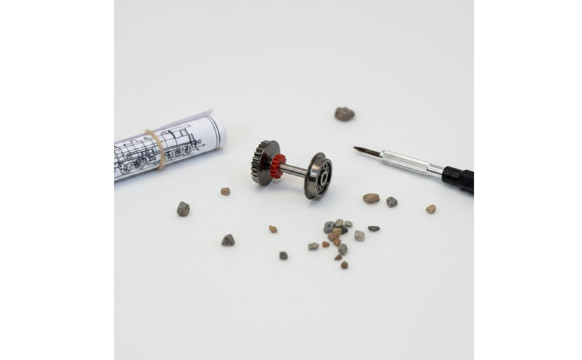 Gear Drive 1:87 Metal Wheels Effortless Rolling HO Scale Metal Wheels