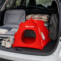 Pet Tent Bed for Cats and Small Dogs, Foldable Indoor/Outdoor Pet Camping House, All Seasons