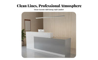 Simple Cashier Counter Versatile Company Front Counter Spacious Countertop Modern Reception Desk for Cashiers, Shopkeepers, Boutique, Cafe, Restaurant